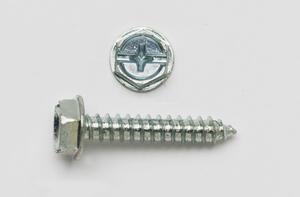P10X112HWHSTSZ #10 (5/16 HEX) X 1-1/2 HEX WASHER HEAD SLOT/PHIL COMBO TAPPING SCREW ZINC PLATED